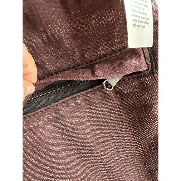 NWT ROCK REVIVAL MEN'S JEANS 42 38 JACK BIKER MOTO BURGUNDY new - Picture 15 of 16